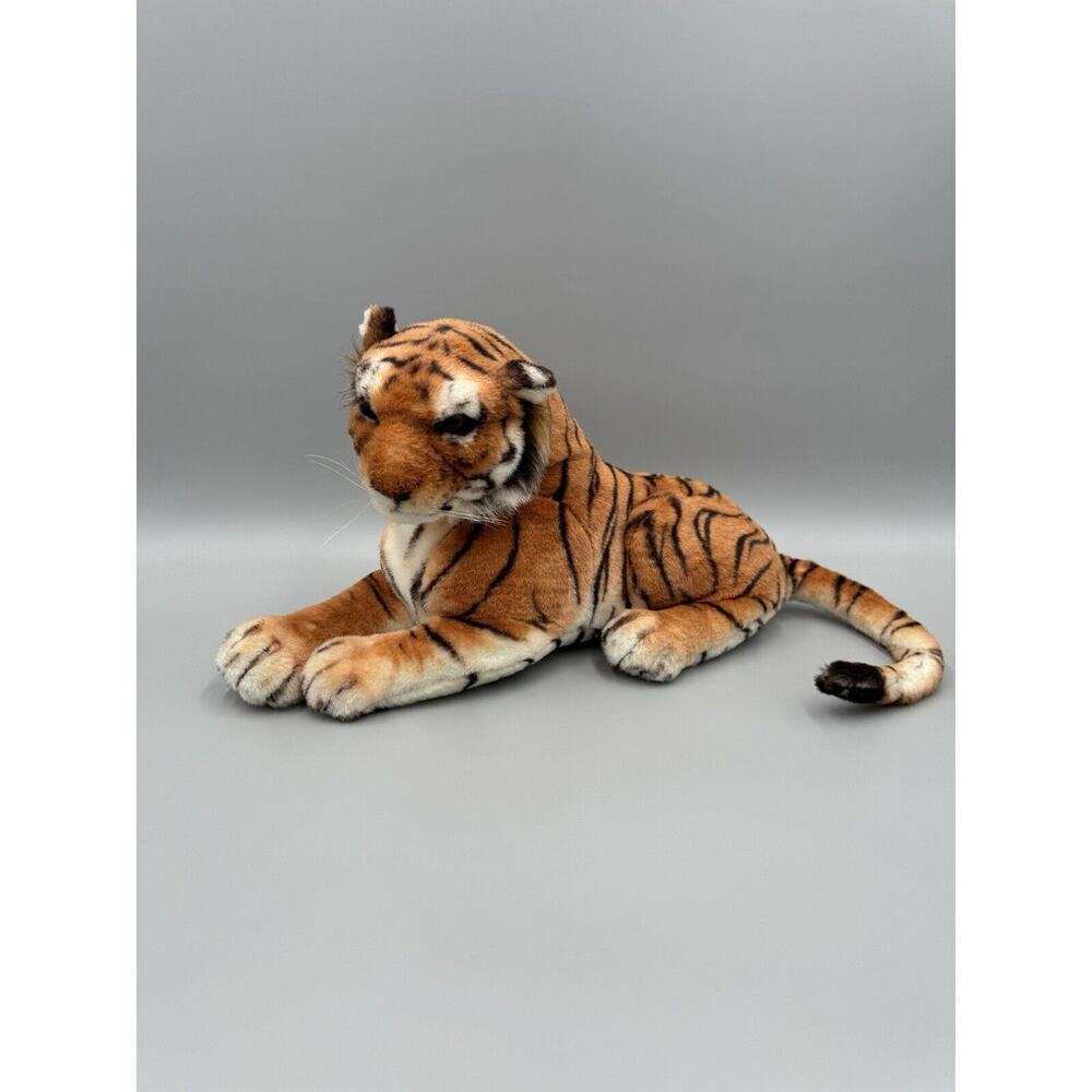 16‎ Inch Realistic Tiger Laying Plush Striped Stuffed Animal Best Made Toys